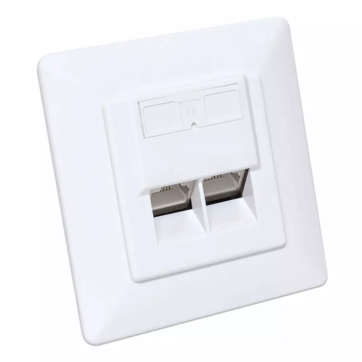 Intellinet 2-Port Cat6a 10G Wall Plate Photo 2