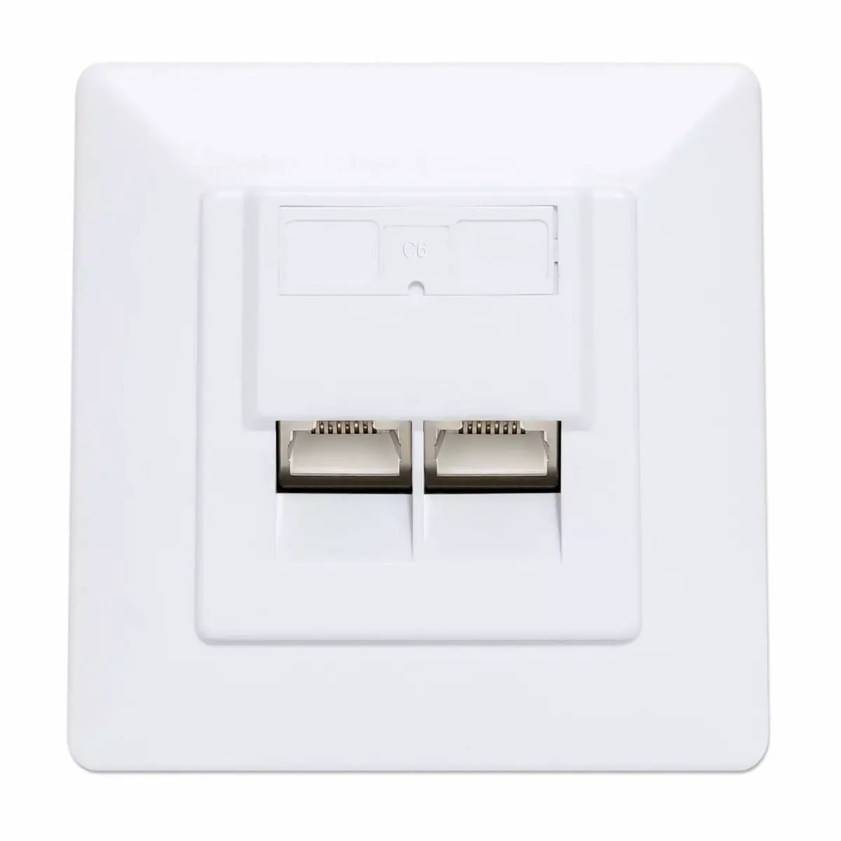 Intellinet 2-Port Cat6a 10G Wall Plate Photo 3