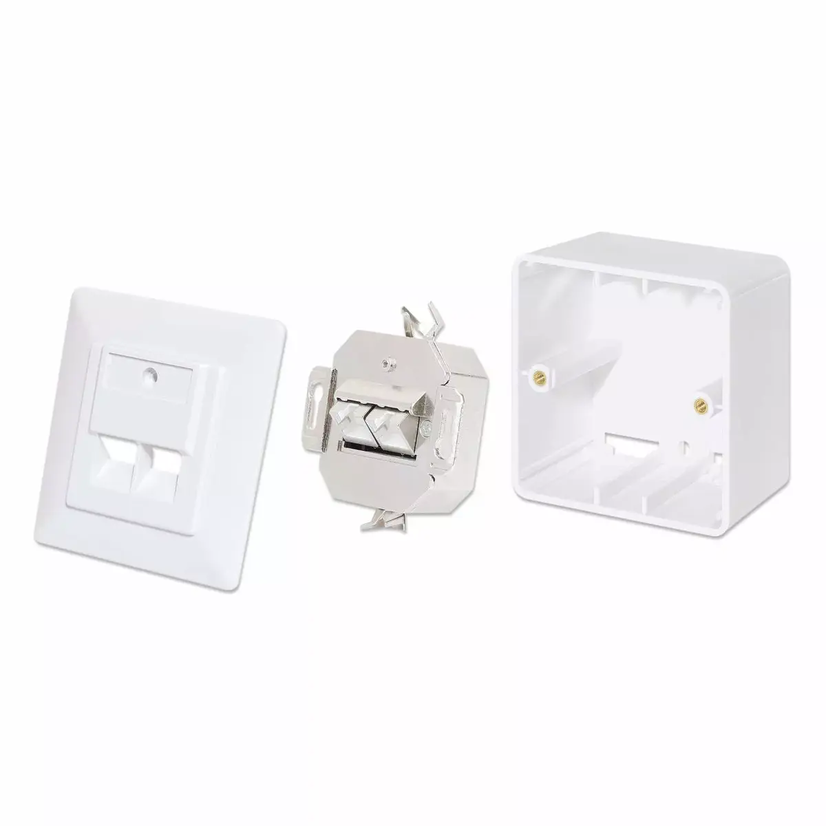Intellinet 2-Port Cat6a 10G Wall Plate Photo 7