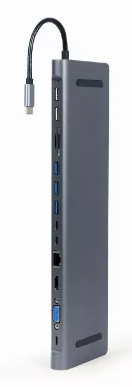 GEMBIRD A-CM-COMBO9-01 док-станция USB Type-C Photo 2