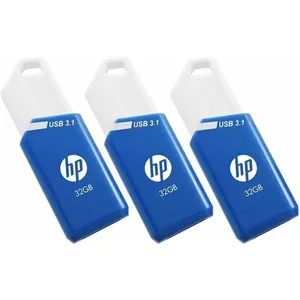 PNY x755w Triple Pack USB flash drive 32 GB USB Type-A 3.2 Gen 1 (3.1 Gen 1) Blue, White