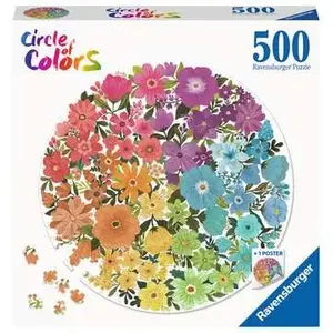 Пазл Ravensburger Flowers Contour 500 элементов, 520×520 мм, флора и фауна