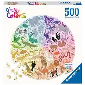 Пазл Ravensburger Animals Contour 500 элементов, 520 x 520 мм, 12–99 лет