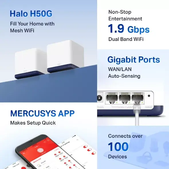 Mercusys Halo H50G(2-pack) HALO H50G(2-PACK) Photo 6