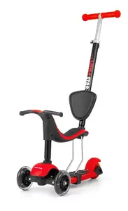 Kick Scooter milly mally Little Star Red — children's 3-wheel scooter, foldable