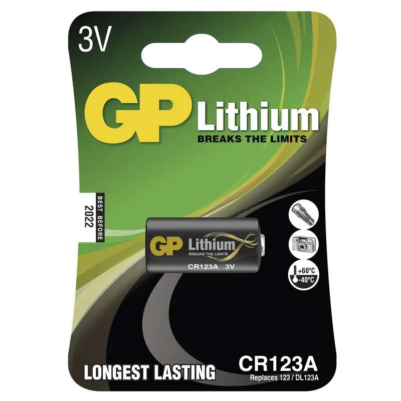 Одноразовая батарея GP Batteries Lithium CR123A Photo 3