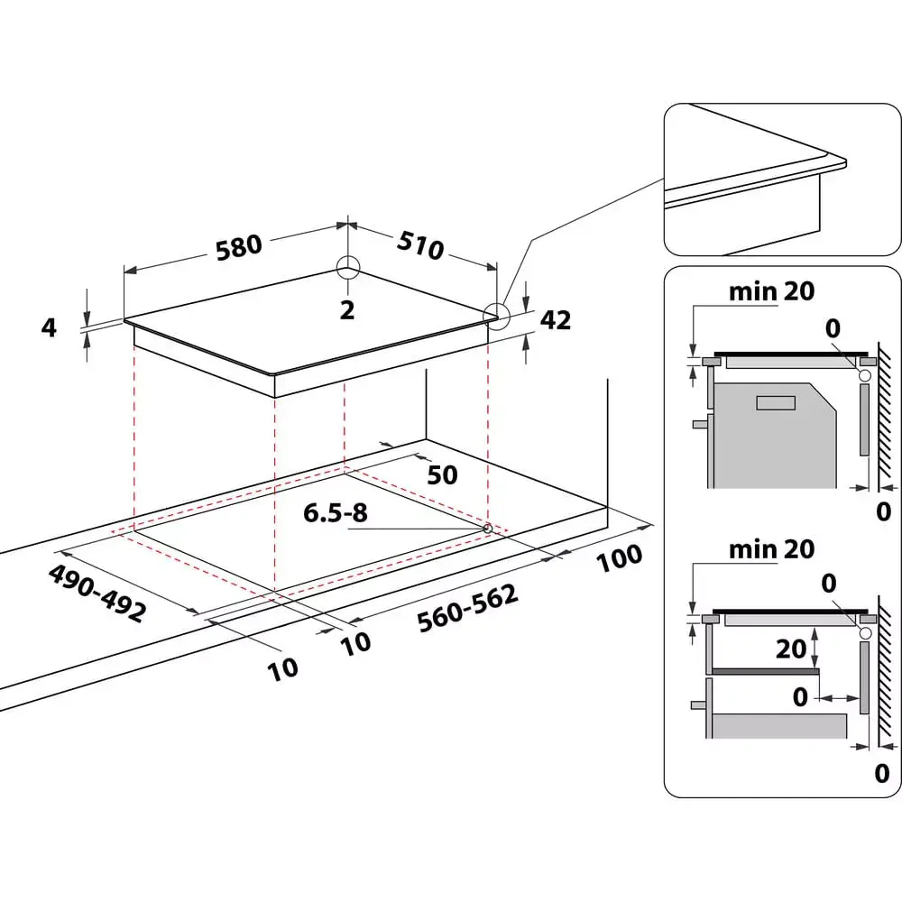Керамическая варочная панель Whirlpool AKT 8130 BA Photo 2