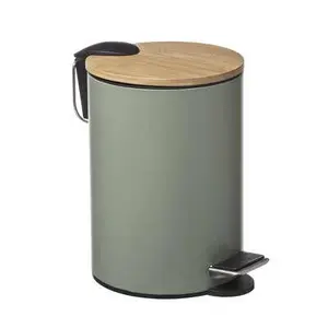 FIVE_S_SMART 3L Soft-Close Dustbin, Khaki