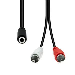 Audio kabelis ProXtend M3F2XRCA-002 — 3 kontakta (Mini XLR) uz 2×RCA, 1,5 m