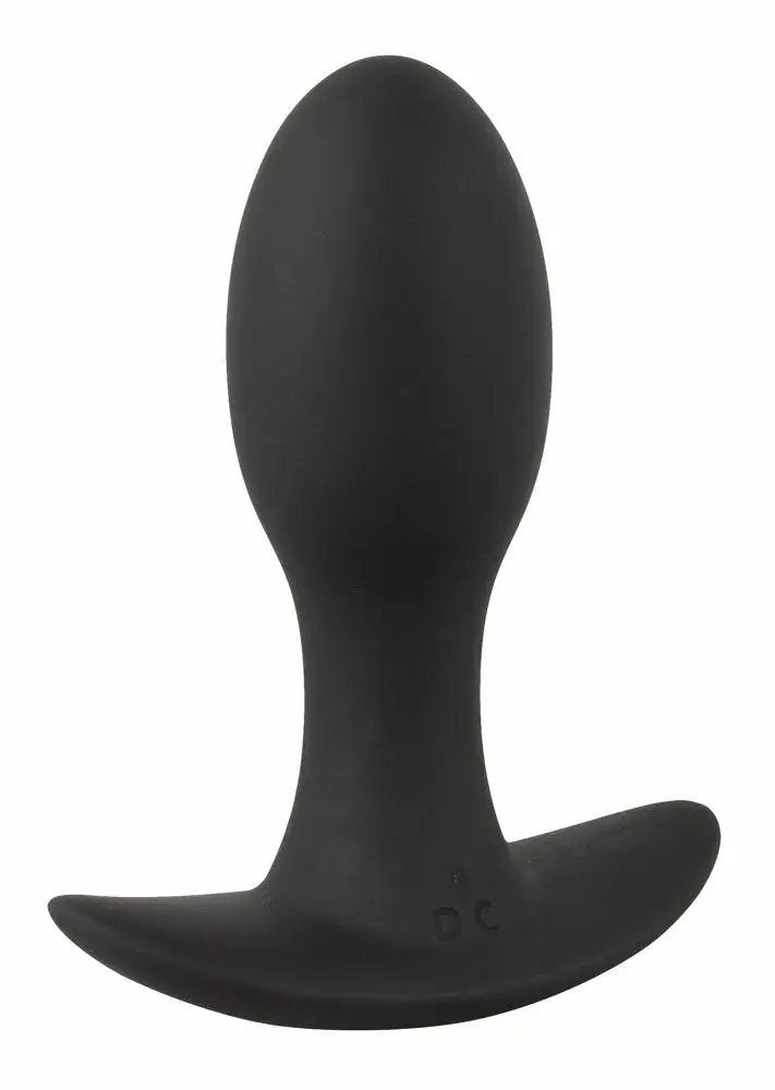 Анальная пробка ANOS Silicone Black — вибр. 8,9 см Photo 2