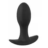 Анальная пробка ANOS Silicone Black — вибр. 8,9 см Photo 2