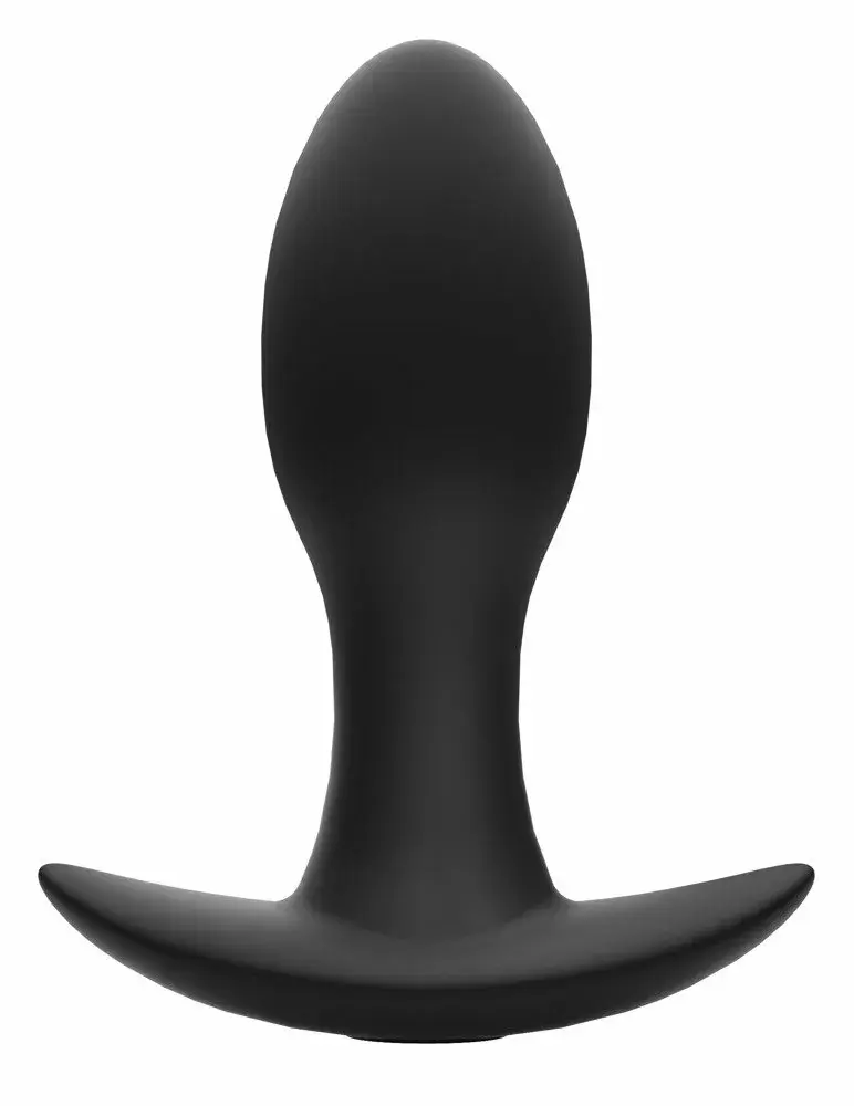 Анальная пробка ANOS Silicone Black — вибр. 8,9 см Photo 3