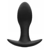 Анальная пробка ANOS Silicone Black — вибр. 8,9 см Photo 3
