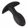 Анальная пробка ANOS Silicone Black — вибр. 8,9 см Photo 4