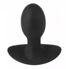 Анальная пробка ANOS Silicone Black — вибр. 8,9 см Photo 5