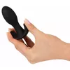 Анальная пробка ANOS Silicone Black — вибр. 8,9 см Photo 8