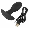 Анальная пробка ANOS Silicone Black — вибр. 8,9 см Photo 9