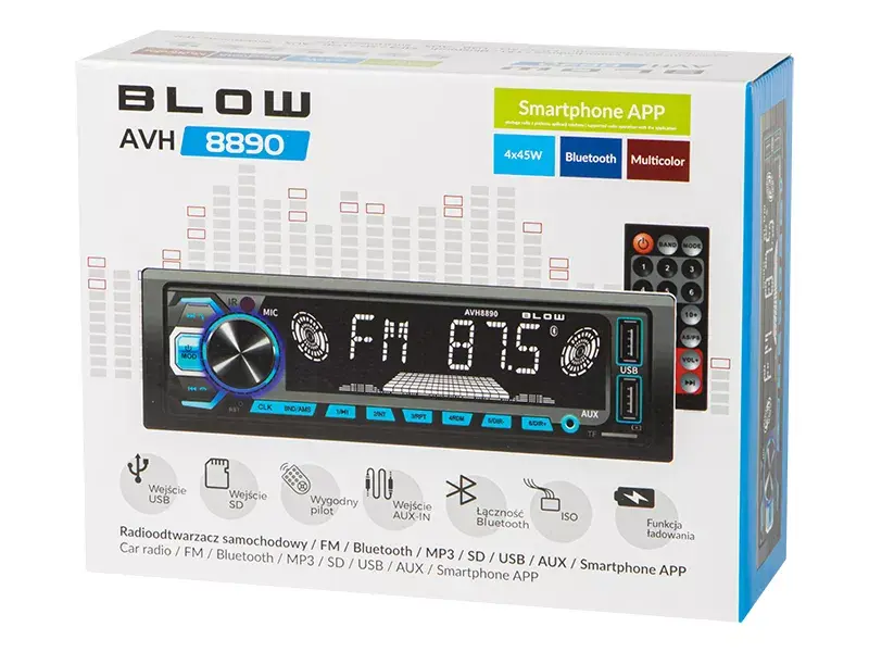Car radio BLOW AVH-8890 FM 45W Photo 3
