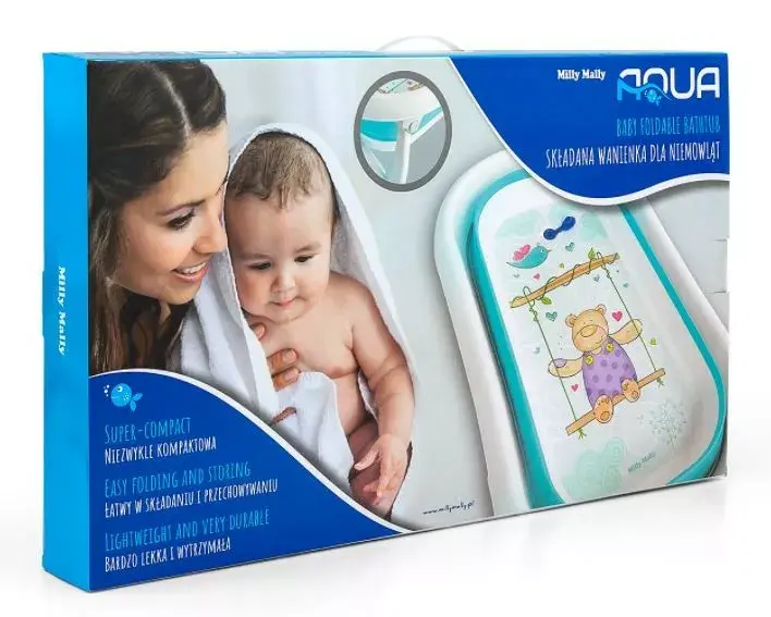 Salokāma bērnu vanna milly mally Aqua Blue Photo 2