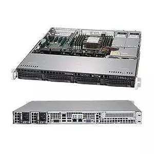 Computer Case Supermicro CSE813MFTQC-R407CB Rack (1U) Black