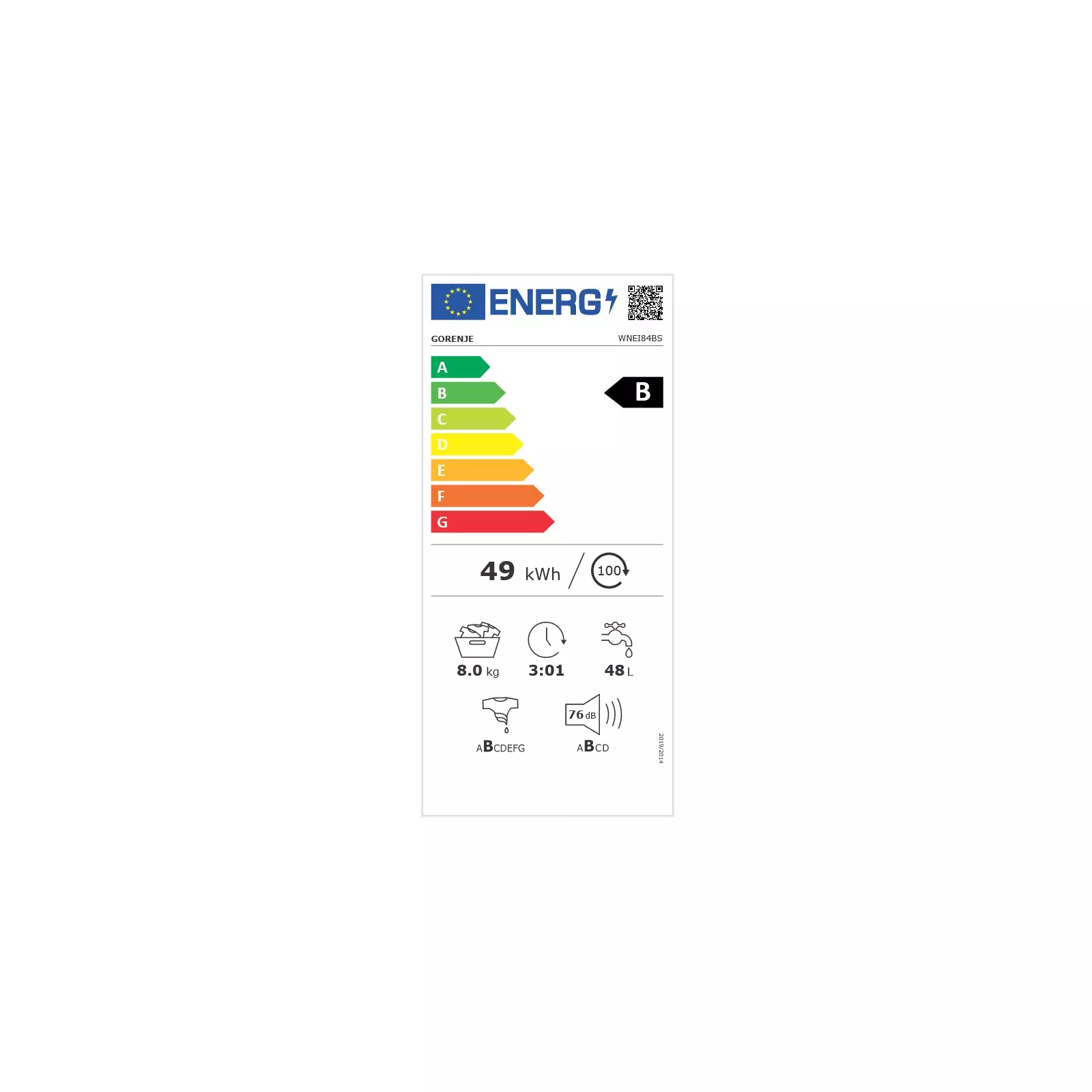 Gorenje WNEI84BS washing machine 739369 Photo 8