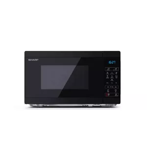 Solo mikroviļņu krāsns Sharp YC-MS02E-B, 800 W, 20 L