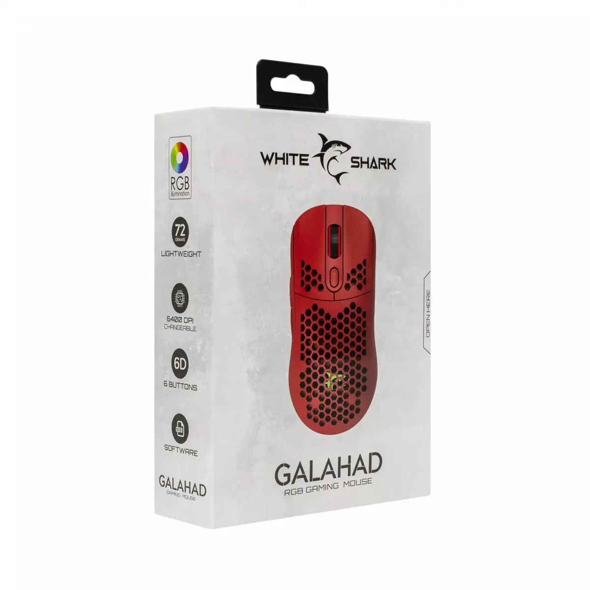Мышь White Shark GALAHAD-RED Photo 7