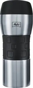 Термокружка Melitta 0,35 л вакуумная из нержавеющей стали, чёрно‑серебристая