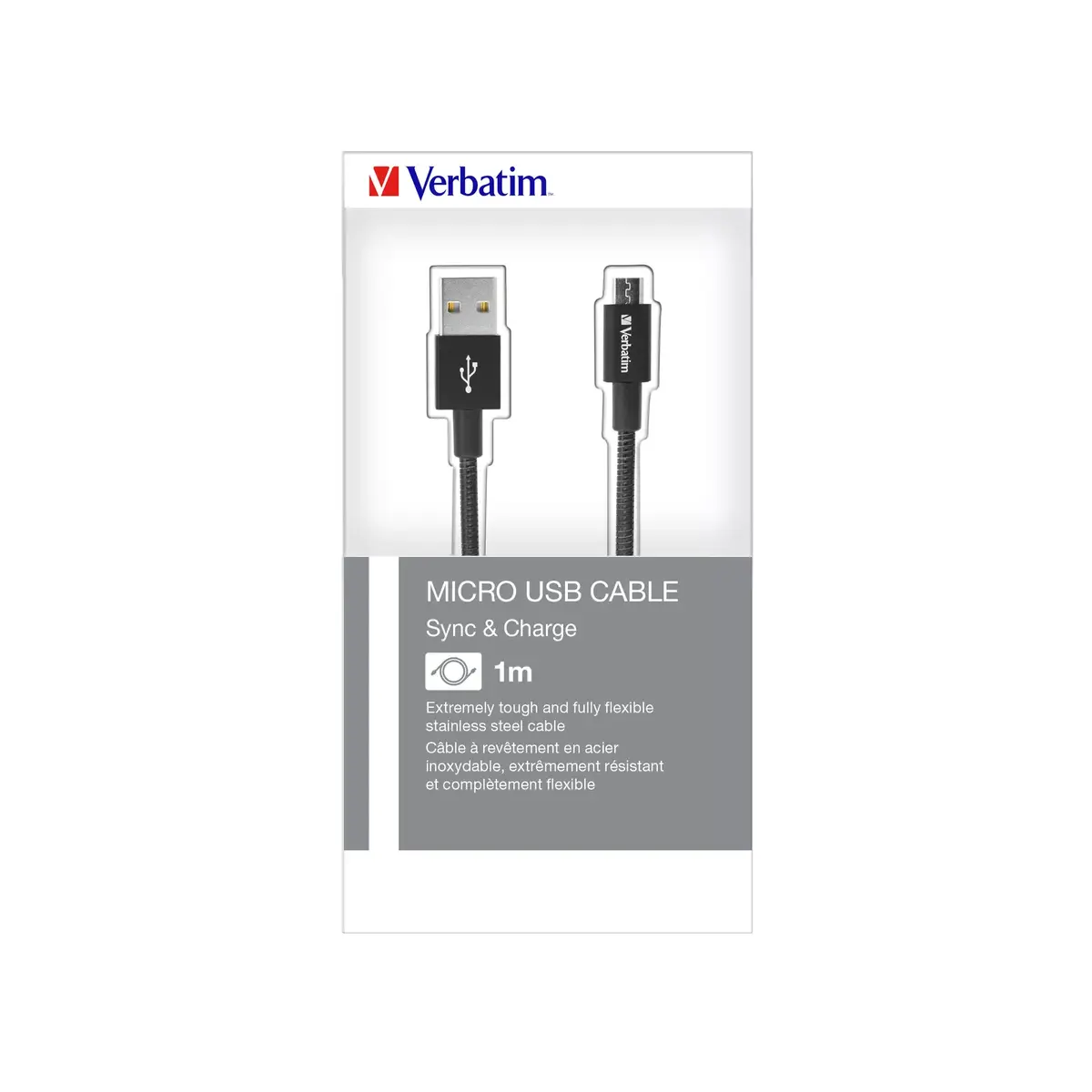 VERBATIM Micro-USB kabelis 1 m (USB A — Micro-USB A) Photo 7