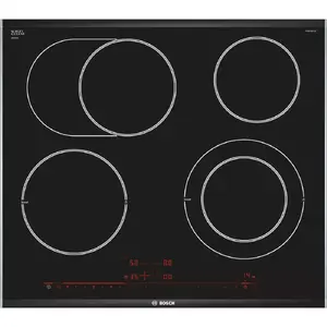 Ceramic Hob Bosch Serie 8 PKN675DP1D — Built-in, 4-zone, Glass-ceramic, Touch control, 606×527×44 mm