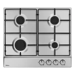 Gas hob Amica PGA6100BPR, 4 cooking zones, mechanical control type
