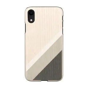 man&wood smartphone case T-MLX36008 for iPhone XR gray suit black