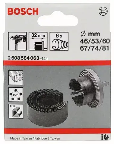 Drill Hole Saw Set Bosch 2 608 584 063 Photo 2