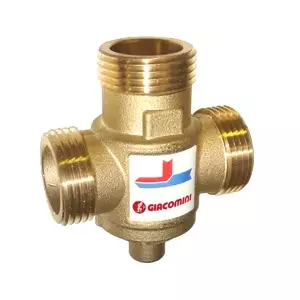 Трехходовой термостатический смесительный клапан Giacomini R157AY053, 25 мм, 60°C, Kvs 3.2