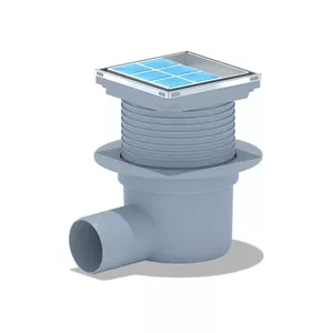 ANI PLAST TQ5802EU Shower Floor Drain for Dry Tile 10x10 cm
