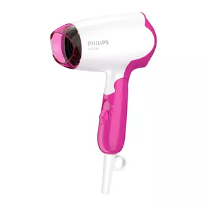 Фен Philips DryCare BHD003/00 1400 Вт, складная дорожная конструкция, 2 скорости, насадка-концентратор, шнур 1.8 м, розово-белый