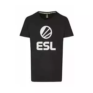 Marškinėliai ESL Classic L, juodi