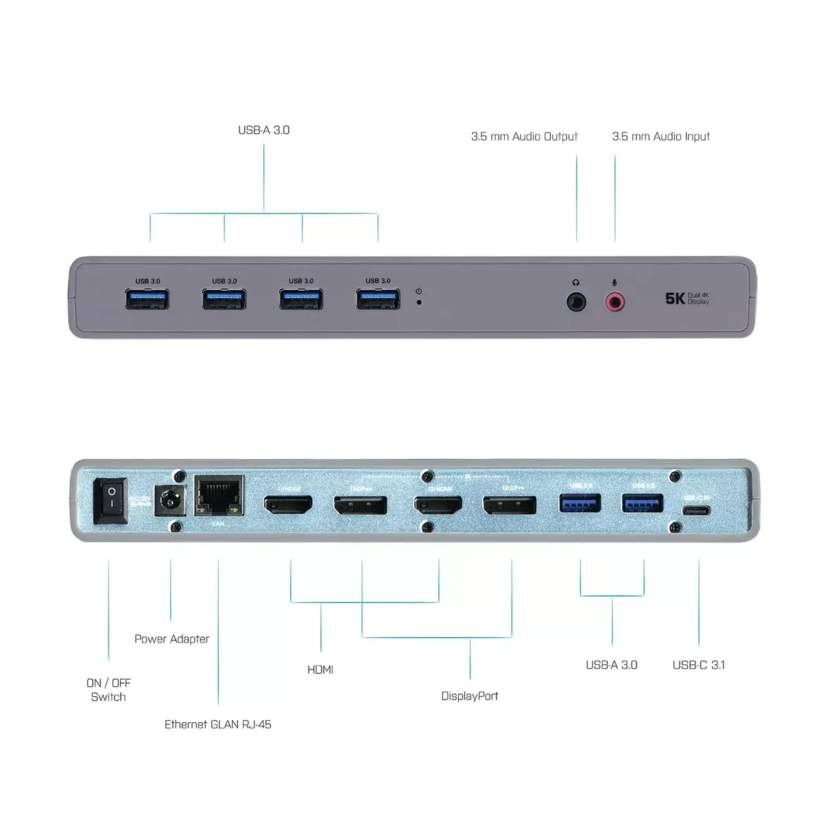 Doku stacija i-tec USB 3.0 / USB-C / Thunderbolt 3 Photo 5