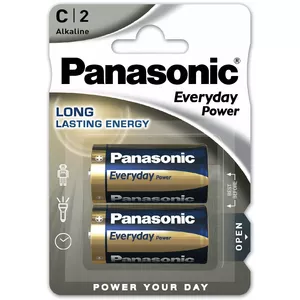 Baterija Panasonic LR14EPS/2B Everyday Power 1.5V sārmainā C izmērs