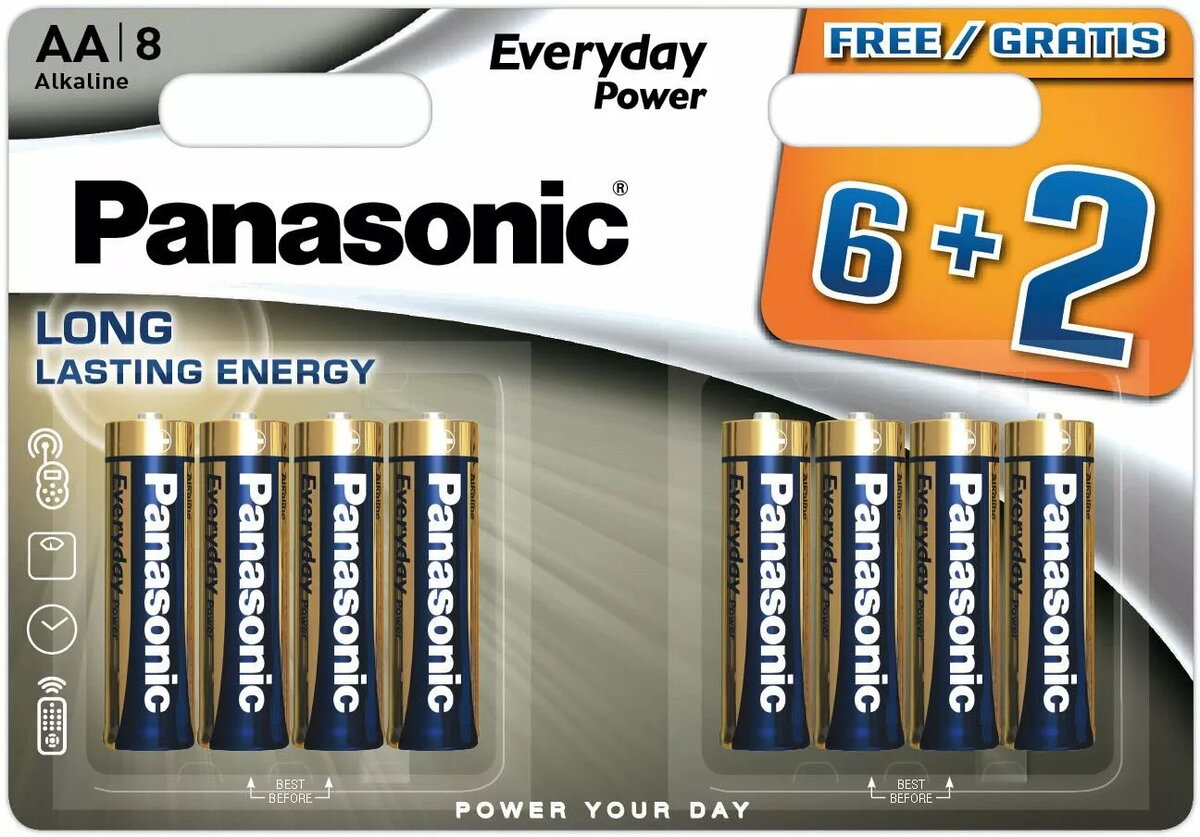 AA sārmainā baterija Panasonic Everyday Power