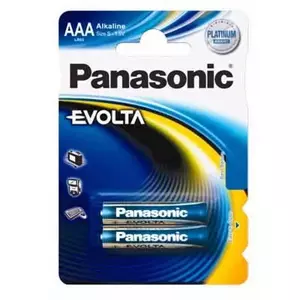 AAA vienreizējās lietošanas akumulators Panasonic Evolta sārmu 1.5V