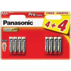 Single-use battery Panasonic Pro Power AAA Alkaline 4+4