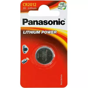 Baterija Panasonic CR2012 3V litija — monētas formāta priekš pulksteņiem, kalkulatoriem, atslēgām