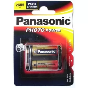 Одноразовая батарея Panasonic Photo Lithium Battery 2CR5 6V NiOx