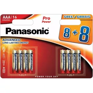 Алкалиновые батарейки AAA Panasonic Pro Power LR03PPG/16B — 16 шт.