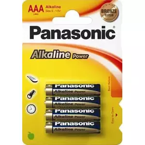Одноразовая батарея Panasonic LR03APB AAA Щелочная 10.5x10.5x44.5 мм