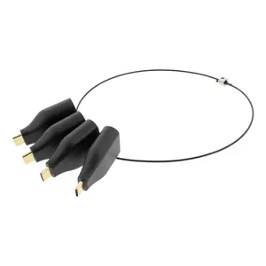 USB grafikas adapteris Deltaco USBC-AR1 3840 x 2160 pikseļi Melns