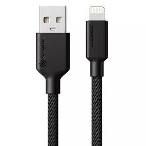 Mobile phone cable ALOGIC ELPA8P02-BK Black 2 m USB A Lightning
