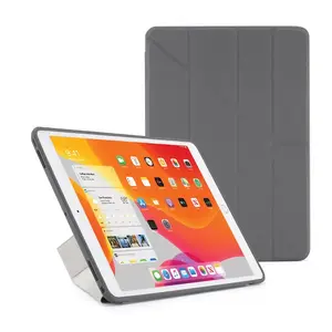 Folio case PIPETTO Origami No1 for iPad 10.2" (25.9 cm) — Grey, 5 stand modes