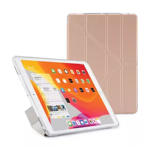 Folio case PIPETTO Origami for iPad 10.2" (25.9 cm) — 5 stand modes, Rose Gold